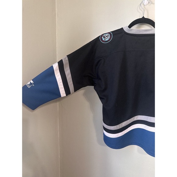 Starter Mighty Ducks of Anaheim NHL Jersey Vintage 90s Size Youth 14 Kids Hockey - Picture 10 of 16